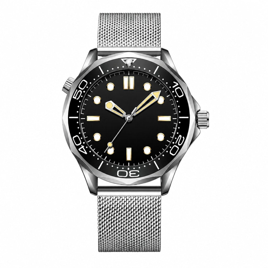 Dress Watch Black Steel