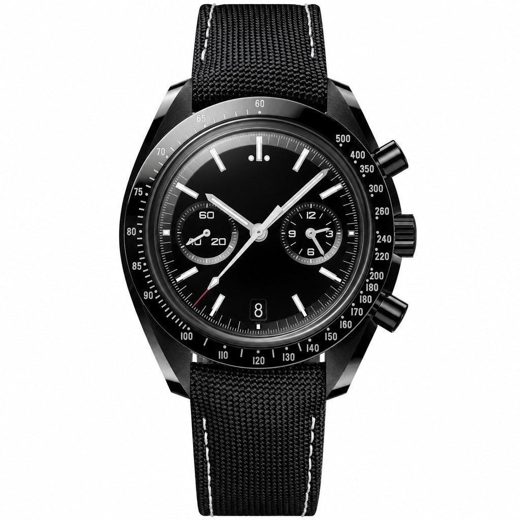 Chronograph Watch Black 44mm