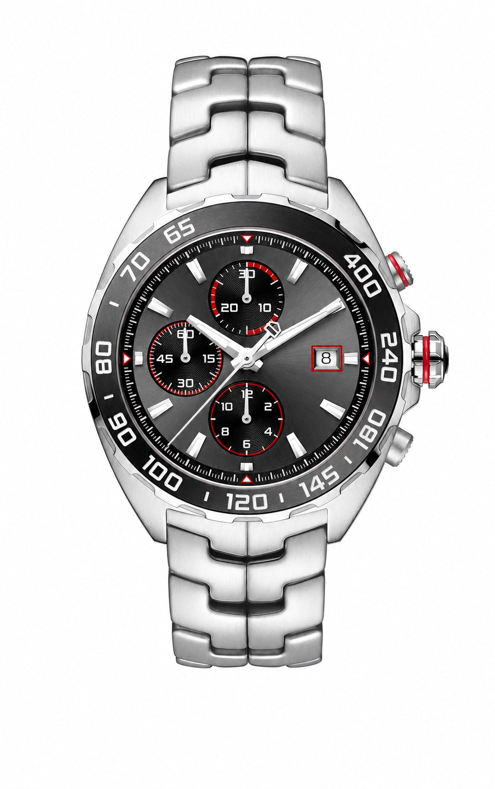 Racing Chronograph Watch Black Steel