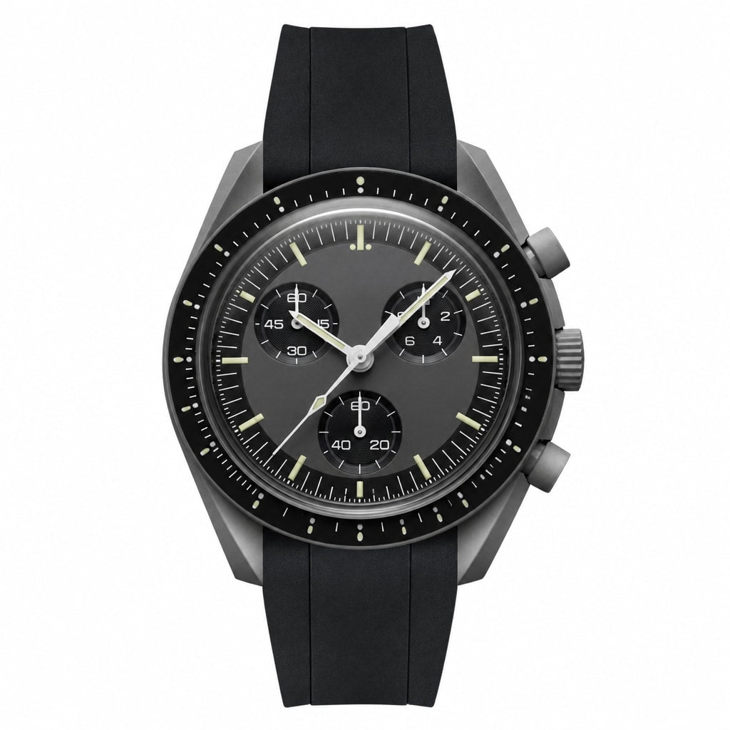Racing Watch Black Rubber