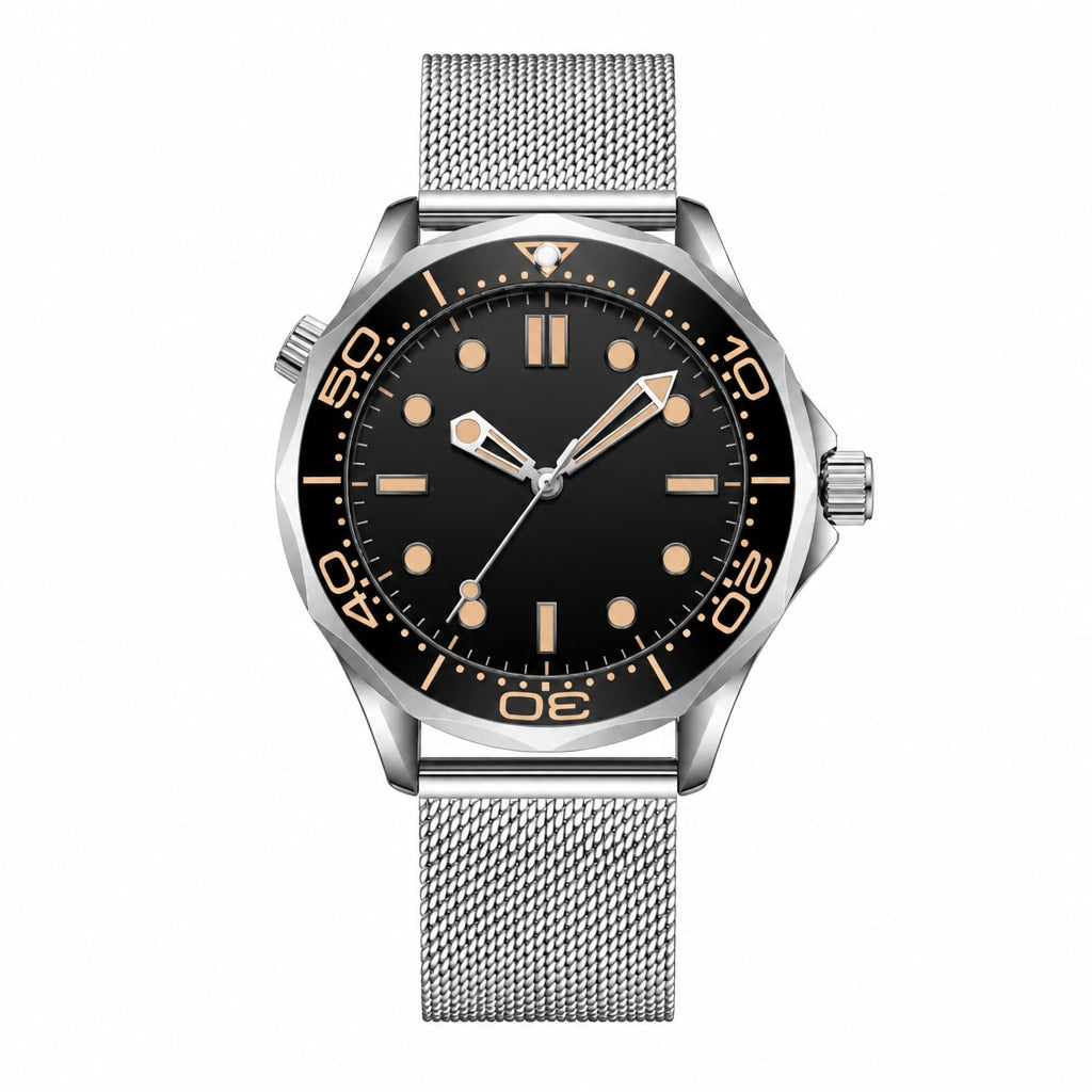 Dress Watch Black Steel